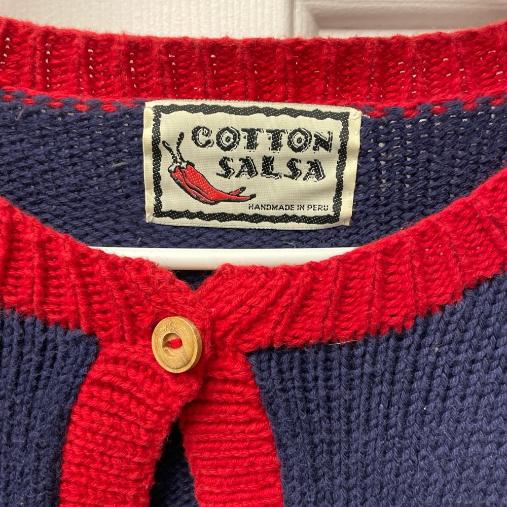 Men's Colorful Golf Cardigan Sweater - Picture 4 of 5